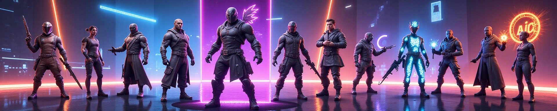 Bannière principale avec des skins de jeu rares et exclusifs
